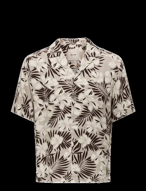 ONLY & SONS | Onsdash Life Reg Aop Ss 001 Resort Shirt | M