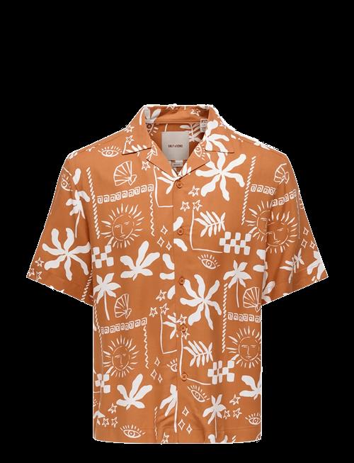 ONLY & SONS | Onsdash Life Reg Dig Aop Ss Resort Shirt | M