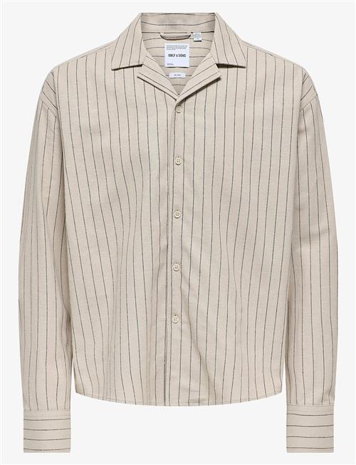 ONLY & SONS | Onsemilo Casual Linen Ls Shirt 0256 | XXL