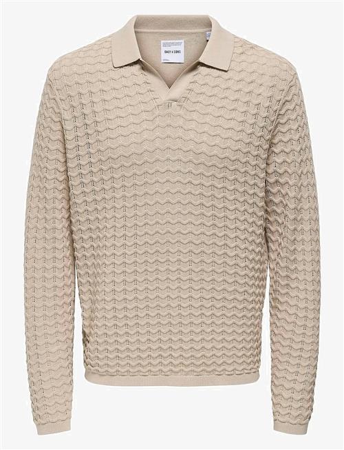 ONLY & SONS | Onsantonio Ls 12 Resort Crochet Polo | M