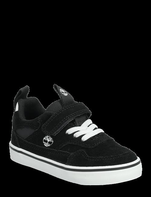 Timberland | Stone Jump Low Hook & Loop Sneaker Black Suede | 28