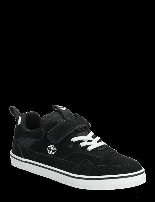 Timberland | Stone Jump Low Hook & Loop Sneaker Black Suede | 31
