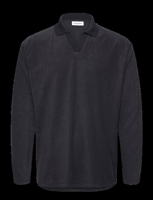 Lindbergh | V-Neck Jacquard Polo L/S | L