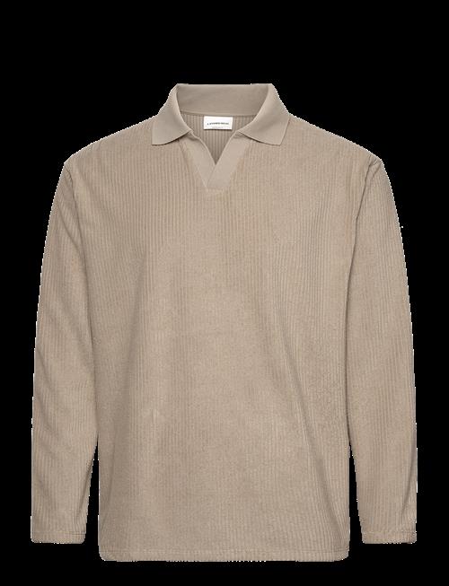 Lindbergh | V-Neck Jacquard Polo L/S | S