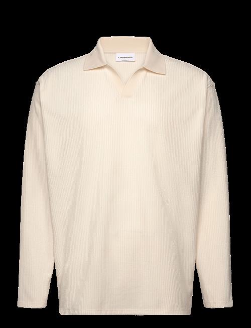 Lindbergh | V-Neck Jacquard Polo L/S | L