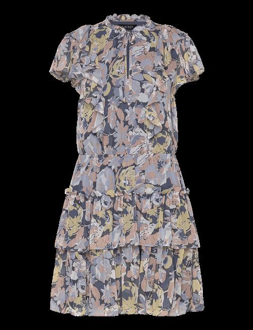 Lauren Ralph Lauren | Floral Ruffle-Trim Georgette Dress | 32