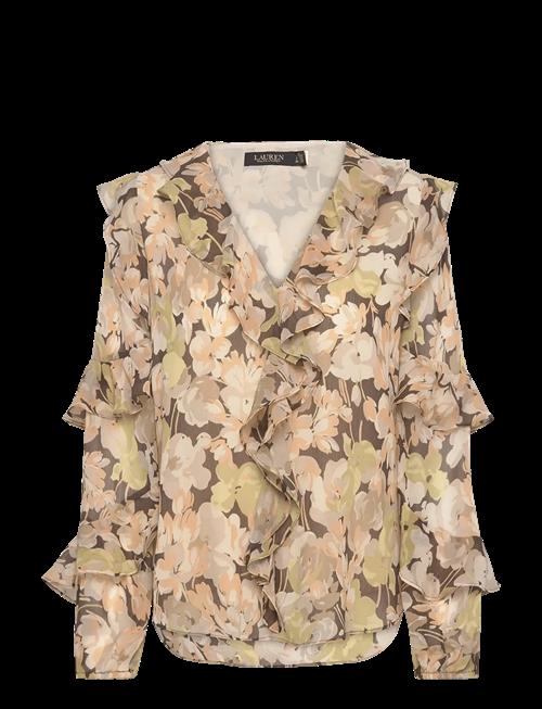 Lauren Ralph Lauren | Floral Ruffle-Trim Georgette Blouse | XS