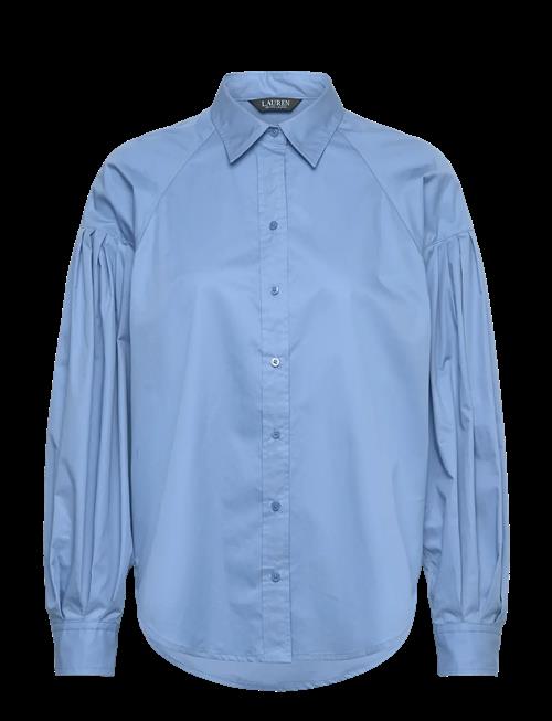 Lauren Ralph Lauren | Cotton Poplin Blouson-Sleeve Shirt | XS
