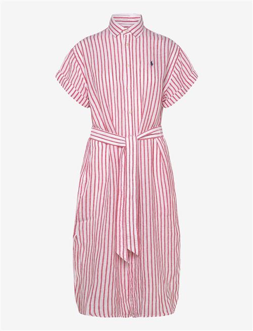 Polo Ralph Lauren | Striped Linen Short-Sleeve Shirtdress | 34