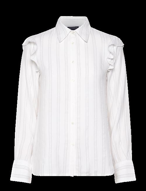 Lexington Clothing | Jacquard Weave Ruffle Blouse | M