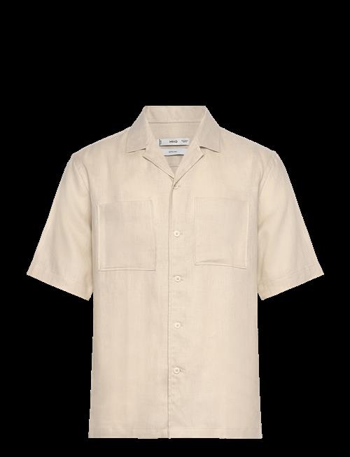 Mango | 100 Linen Bowling-Collar Shirt | XS