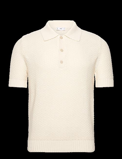Mango | Openwork Cotton Knitte Polo Shirt | L