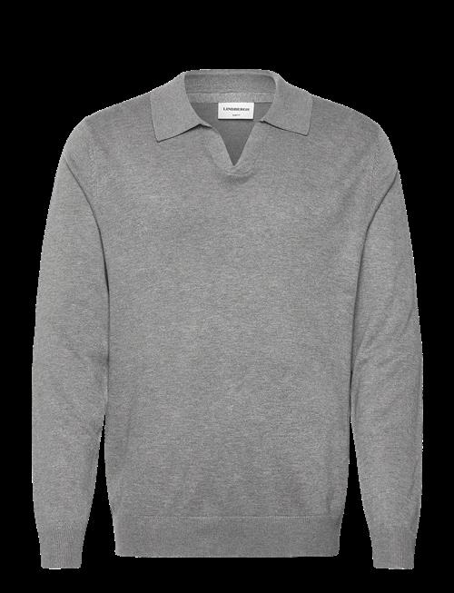 Lindbergh | Ecovero L/S V-Neck Polo | M
