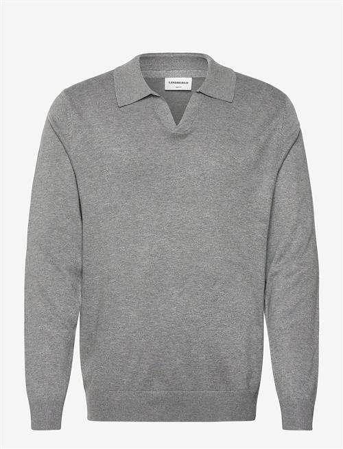 Lindbergh | Ecovero L/S V-Neck Polo | XXL