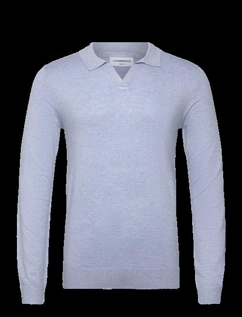 Lindbergh | Ecovero L/S V-Neck Polo | M