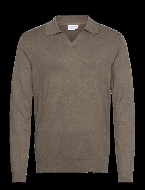 Lindbergh | Ecovero L/S V-Neck Polo | XXL