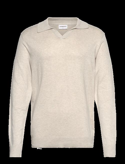 Lindbergh | Ecovero L/S V-Neck Polo | XXL