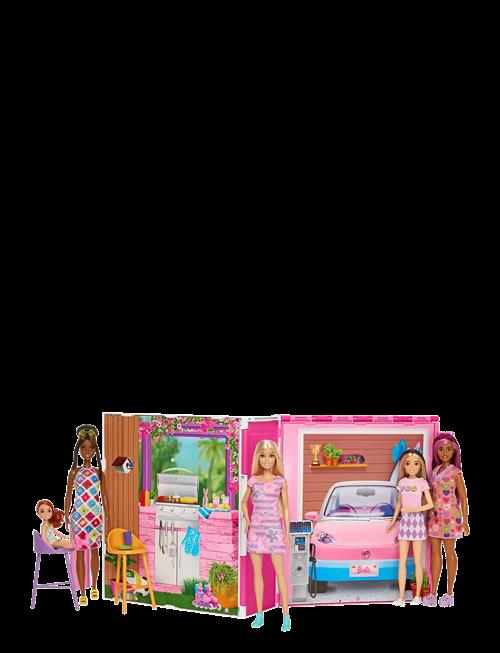 Barbie | Getaway Doll House With Doll, 4 Play Areas And 11 Decor Accessories | ONE SIZE