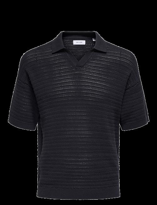 ONLY & SONS | Onsthiago Ds 7 Ss Resort Crochet Polo | M