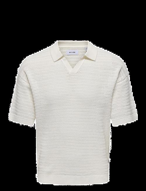 ONLY & SONS | Onsthiago Ds 7 Ss Resort Crochet Polo | L