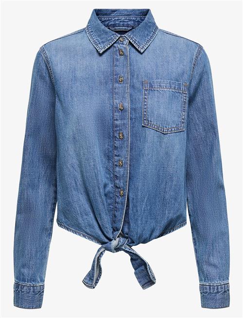 ONLY | -Onlsevigny Lecey Ls Knot Dnm Shirt Akm | S