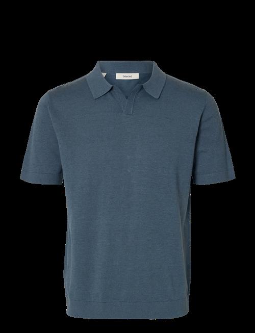 Selected | Slhmattis Ss Linen Blend Open Polo Noos | L