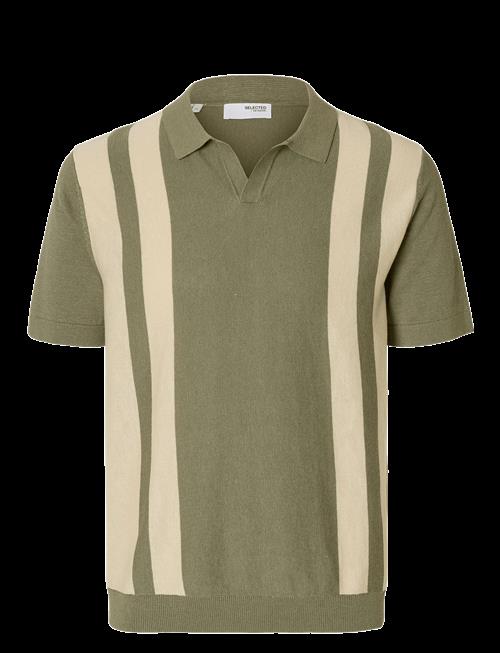 Selected | Slhmattis Ss Linen Blend Open Polo Noos | M
