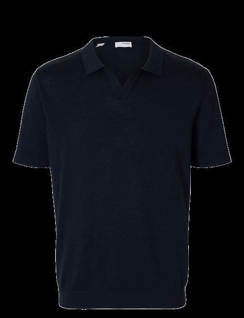 Selected | Slhmattis Ss Linen Blend Open Polo Noos | S
