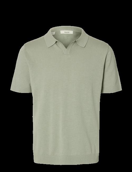 Selected | Slhmattis Ss Linen Blend Open Polo Noos | XL