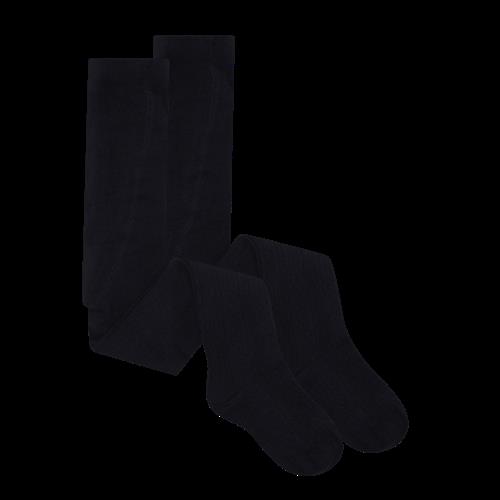 EnFant Stockings 2-pack Parisian Night Parisian Night-128/134 cm  Marineblå  128/134 cm