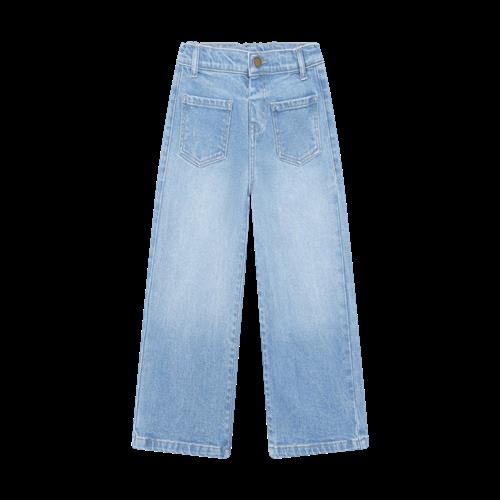 EnFant Jeans Wide Denim Light Blue Denim Light Blue Denim-116 cm  Blå  116 cm