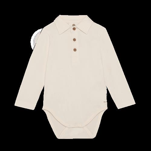 EnFant Body LS Polo Pearled Ivory Pearled Ivory-86 cm  Beige  86 cm