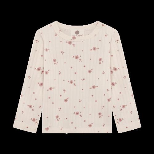 EnFant T-shirt LS Pearled Ivory Pearled Ivory-80 cm  Beige  80 cm