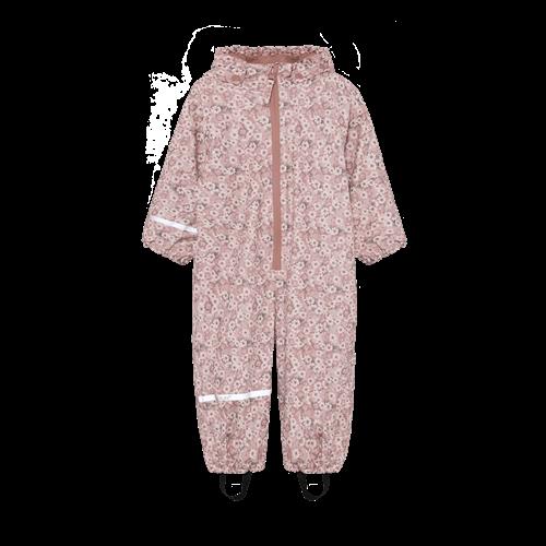 Celavi Rainwear Suit - AOP, w. fleece Shadow Gray Shadow Gray-70 cm  Beige  70 cm