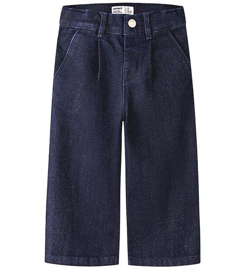 Name It Jeans - NmfRose - Wide - Glitter - Dark Blue Denim