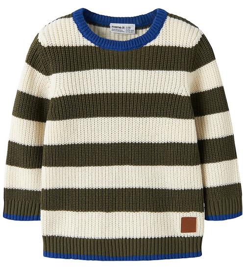 Name It Bluse - Strik - NmmNereus - Olive Night