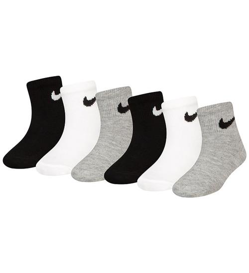 Nike Ankelstrømper - 6-pak - White/Dark Gray Heather