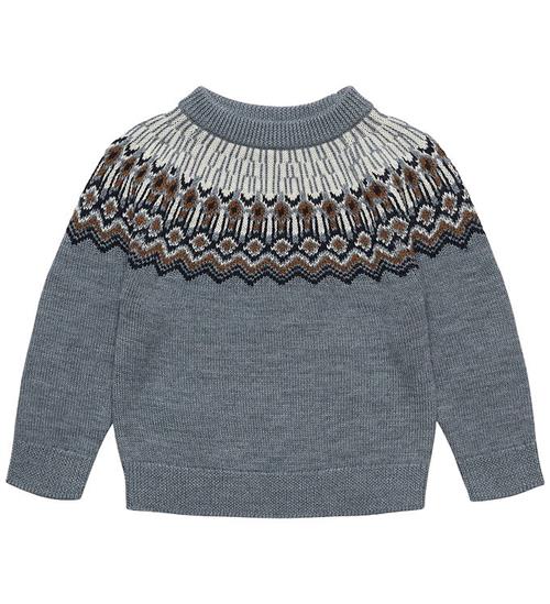 FUB Bluse - Strik - Uld - Steel