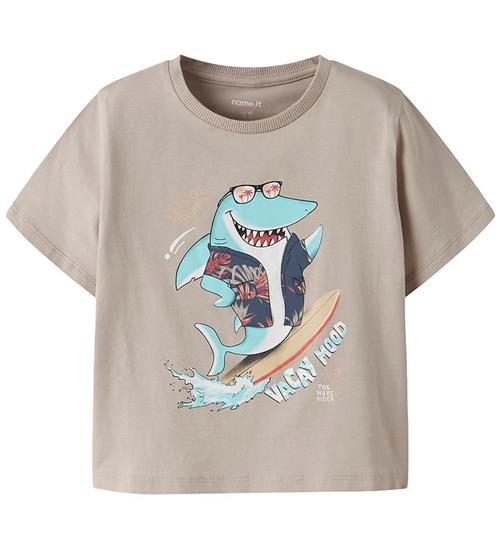 Name It T-shirt - NmmFopz - Chateau Gray