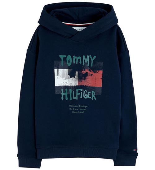 Tommy Hilfiger Hættetrøje - Grafitti - Dark BlueBLUE