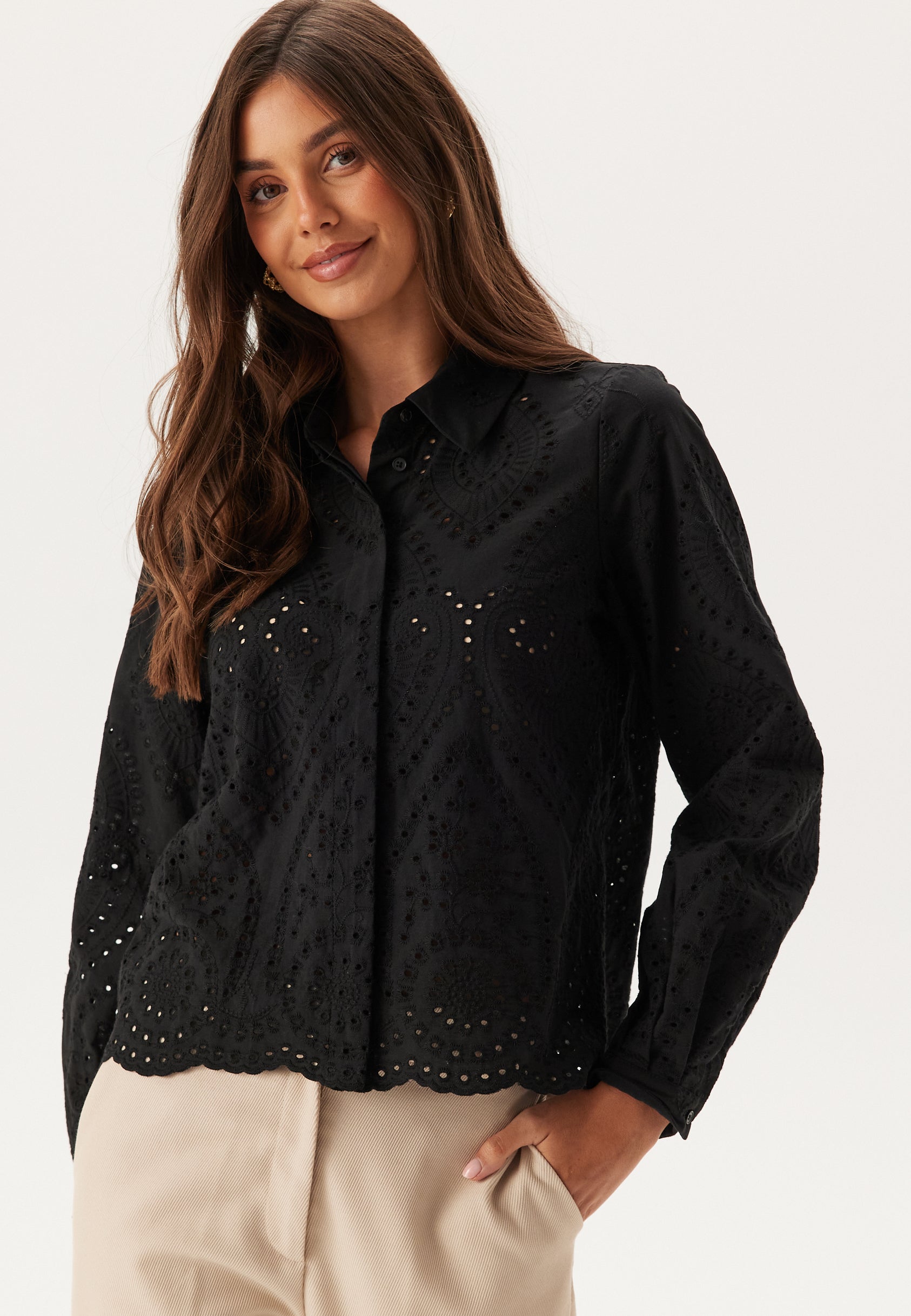 OBJECT Objbitten L/S RE SHIRT RE SHIR