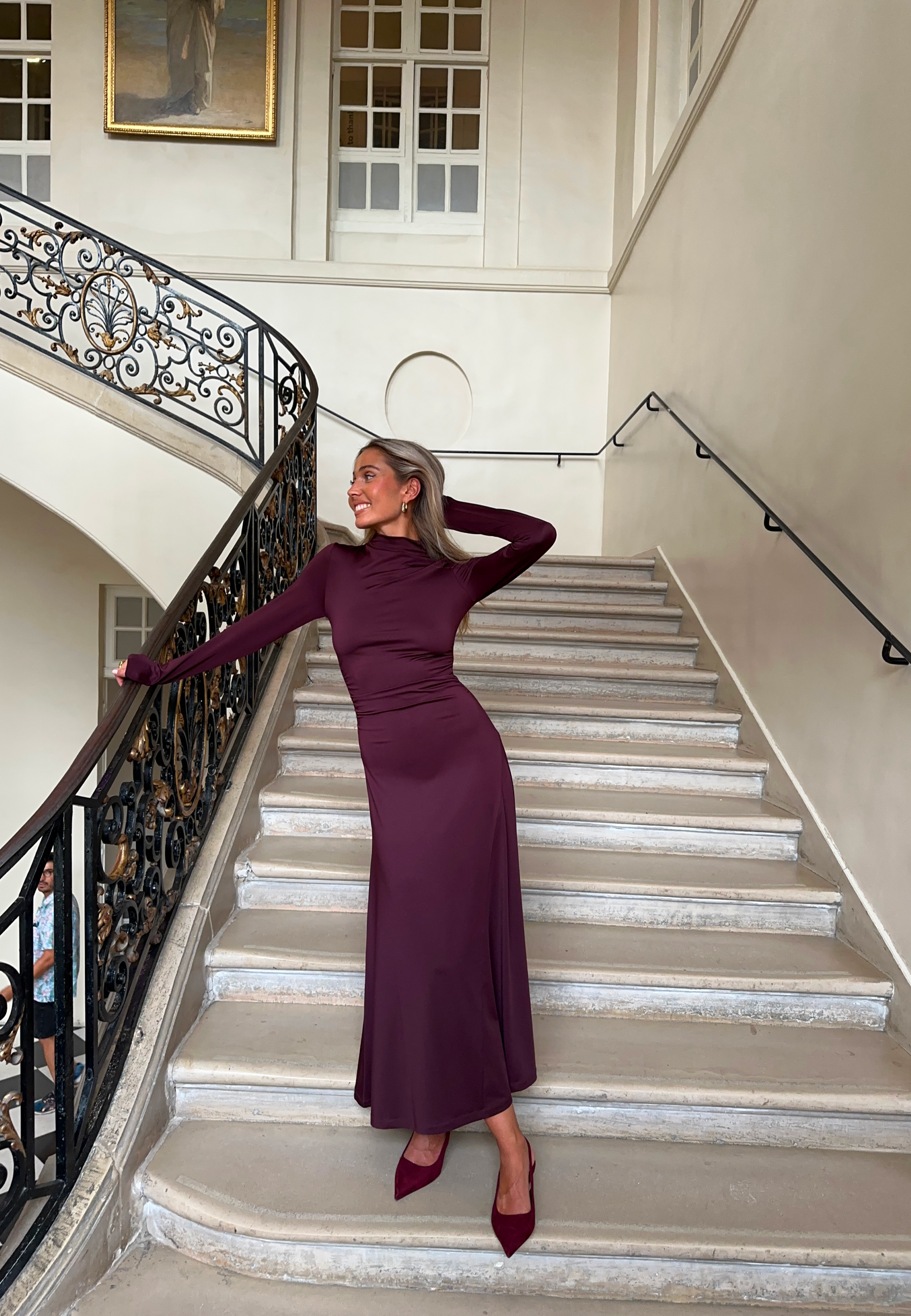 Emelie Olson X Bubbleroom Ruched Long Dress