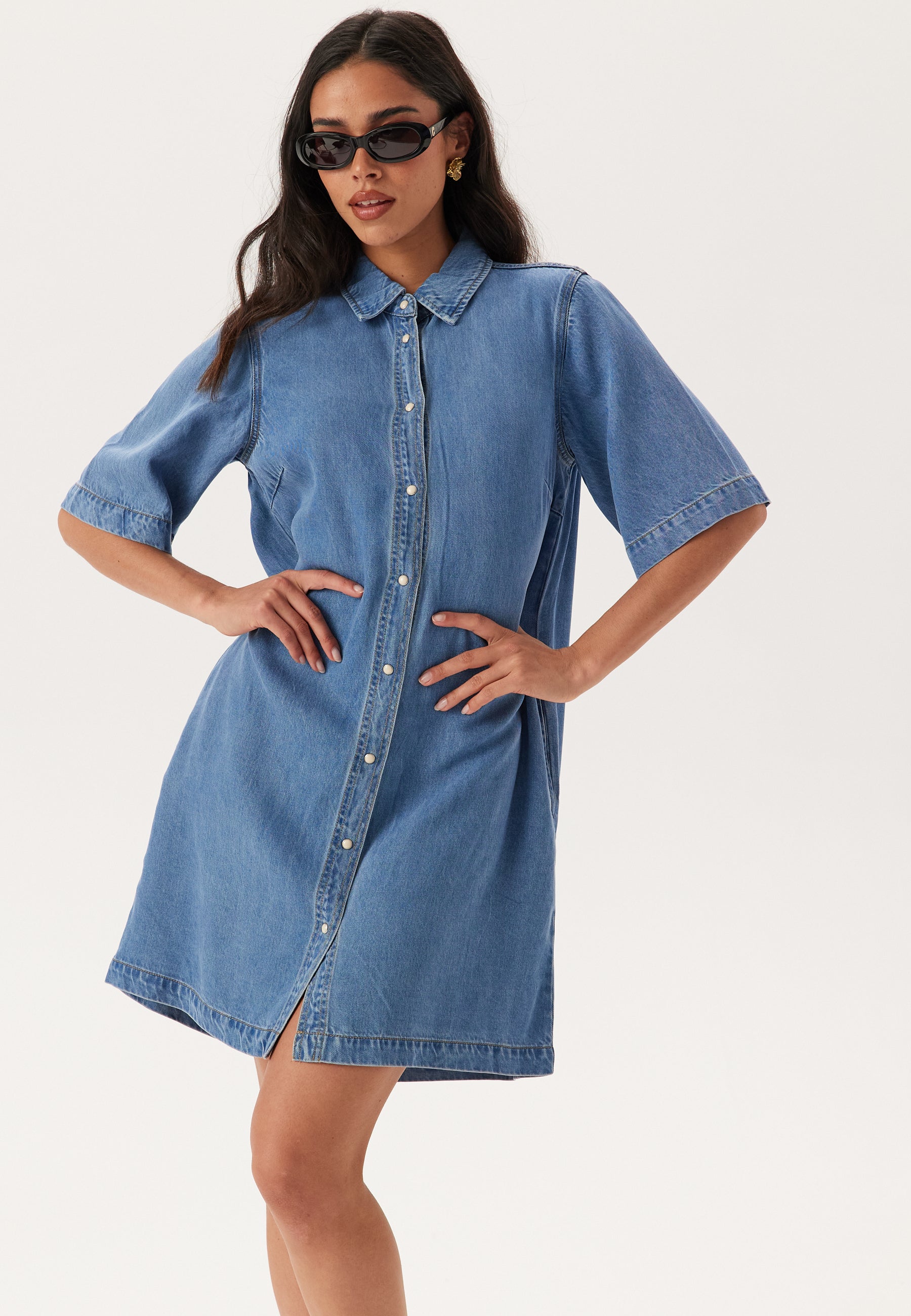 OBJECT Objframe 2/4 RE DENIM DRESS  R