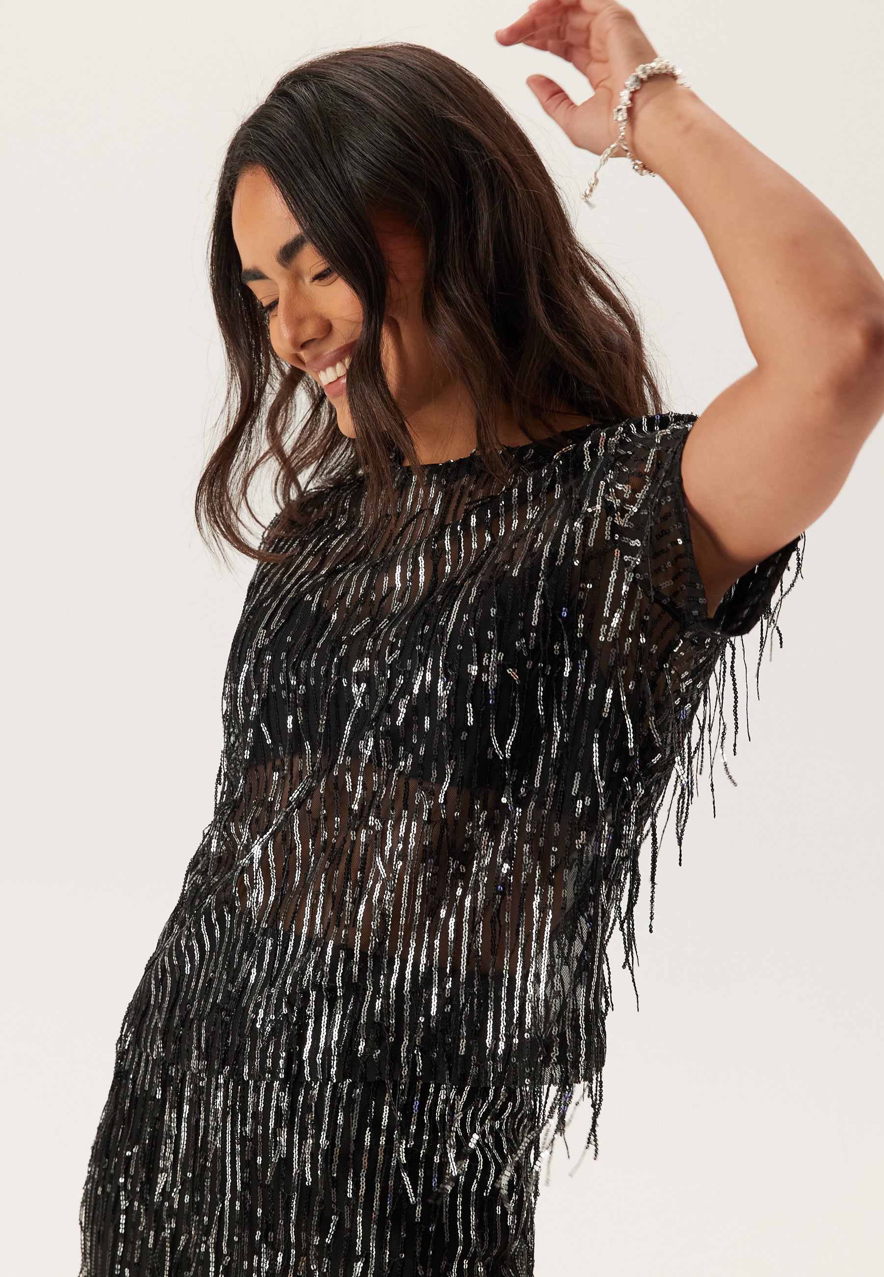 ONLY Onlspacy Ss Sequins Top