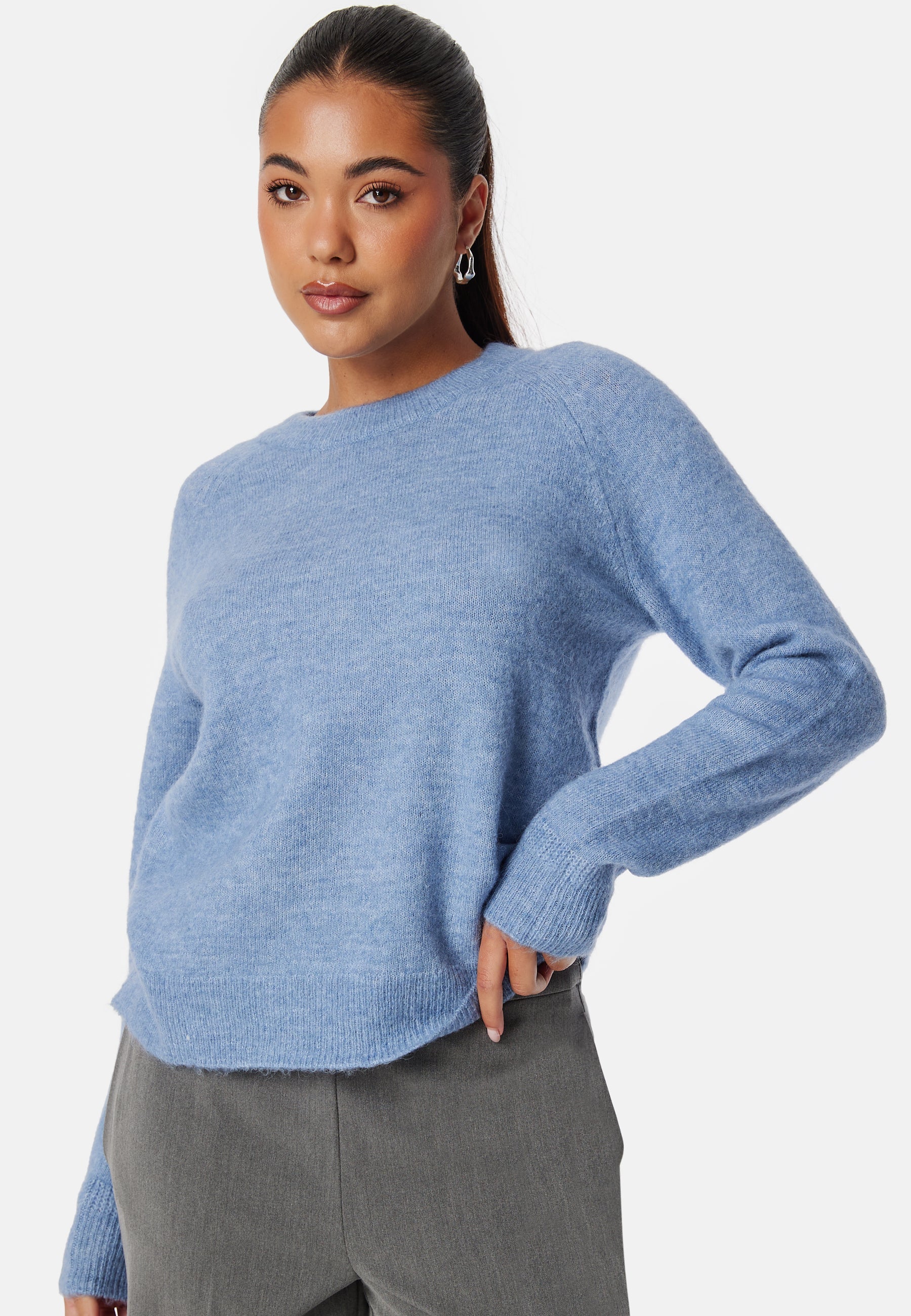 SELECTED Slflulu LS Knit O-Neck