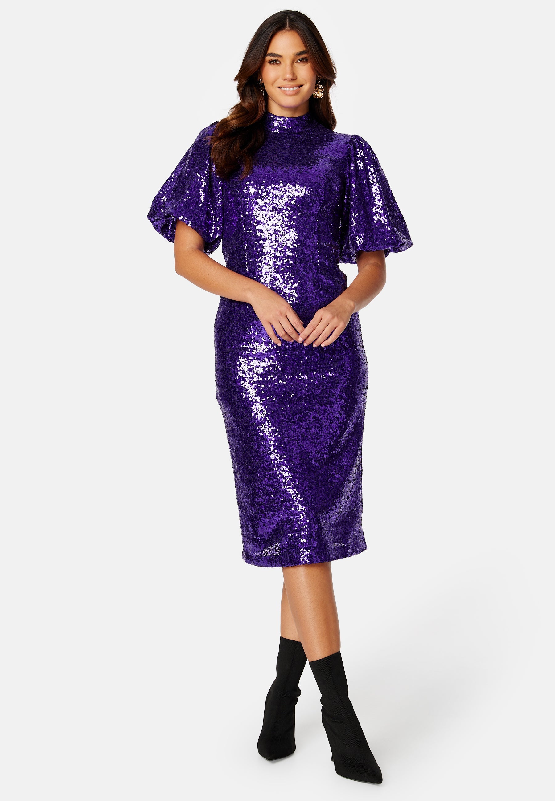 SELECTED Sola 2/4 Midi Sequins Dress