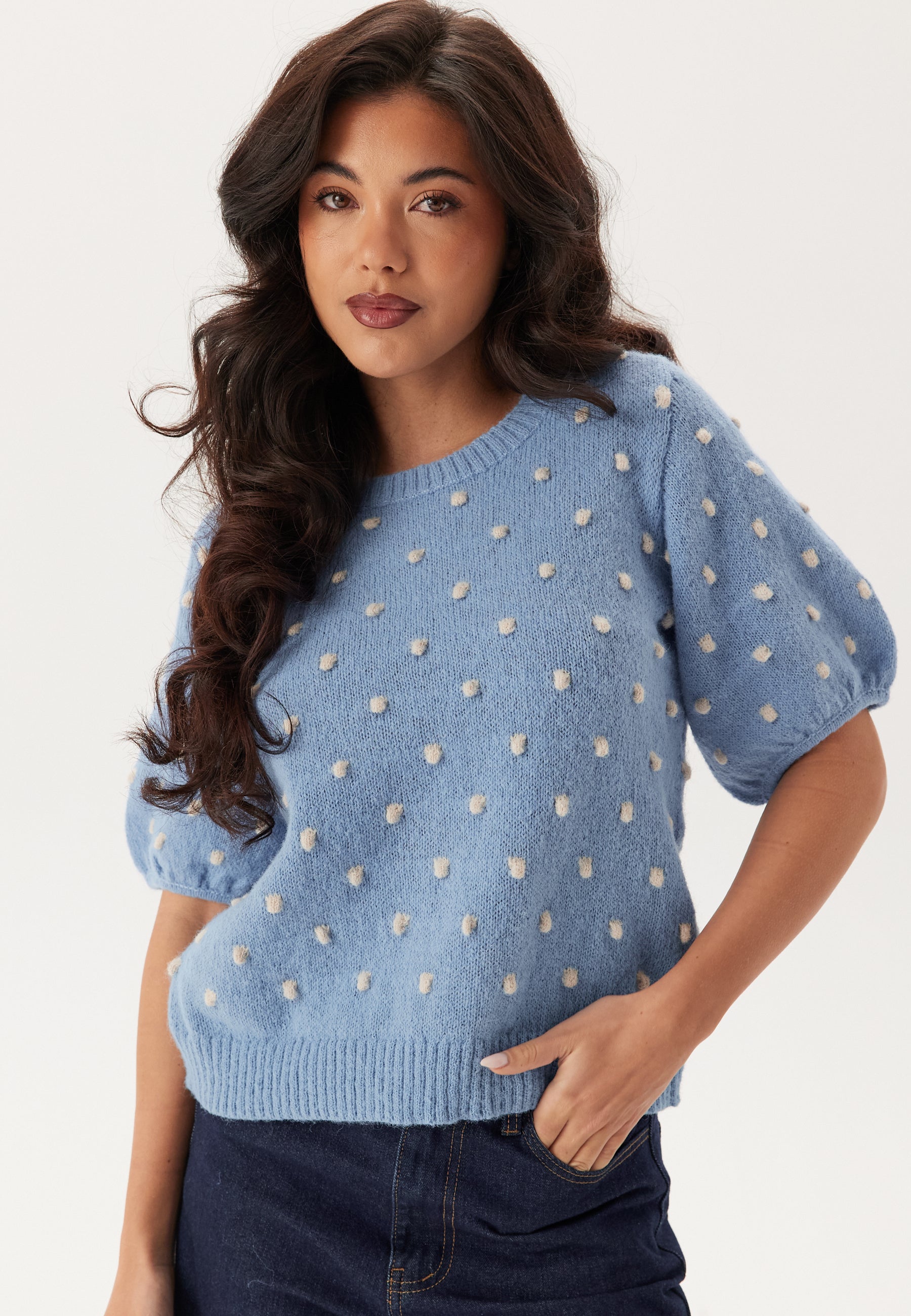 VILA Vidottie 2/4 SLEEVE KNIT TOP S