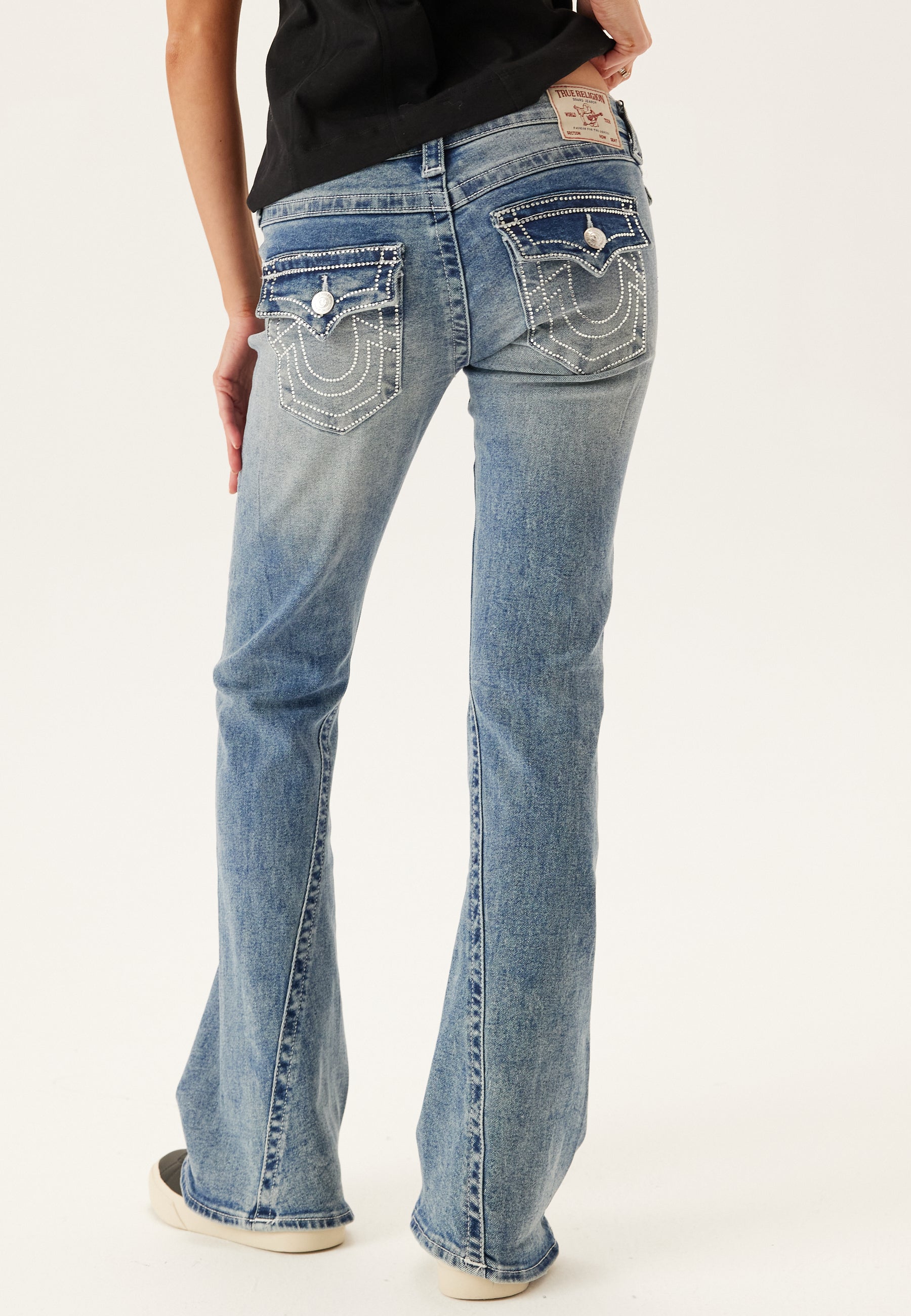 True Religion Crystal Joey Lr Flare Big T