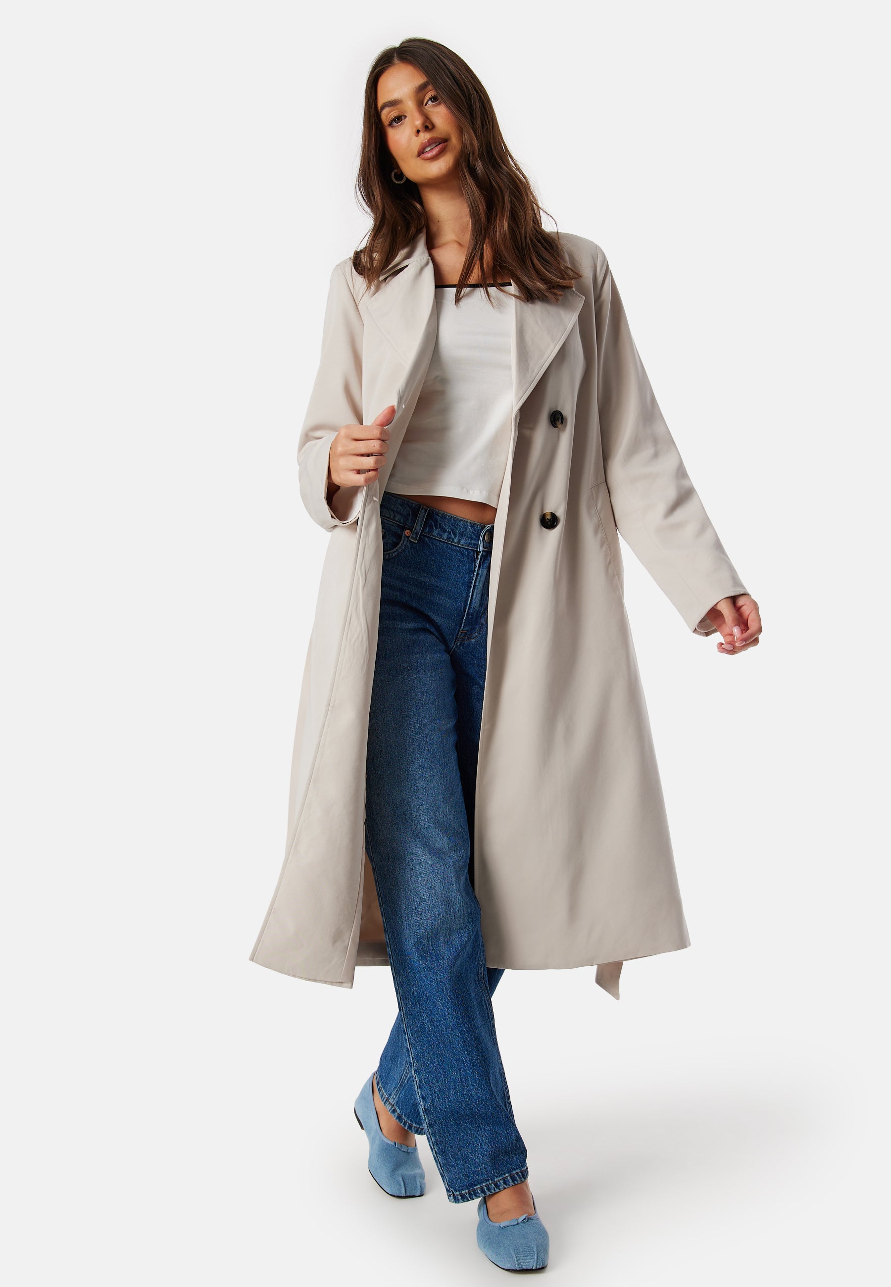 Pieces Pcscarlett LS trenchcoat