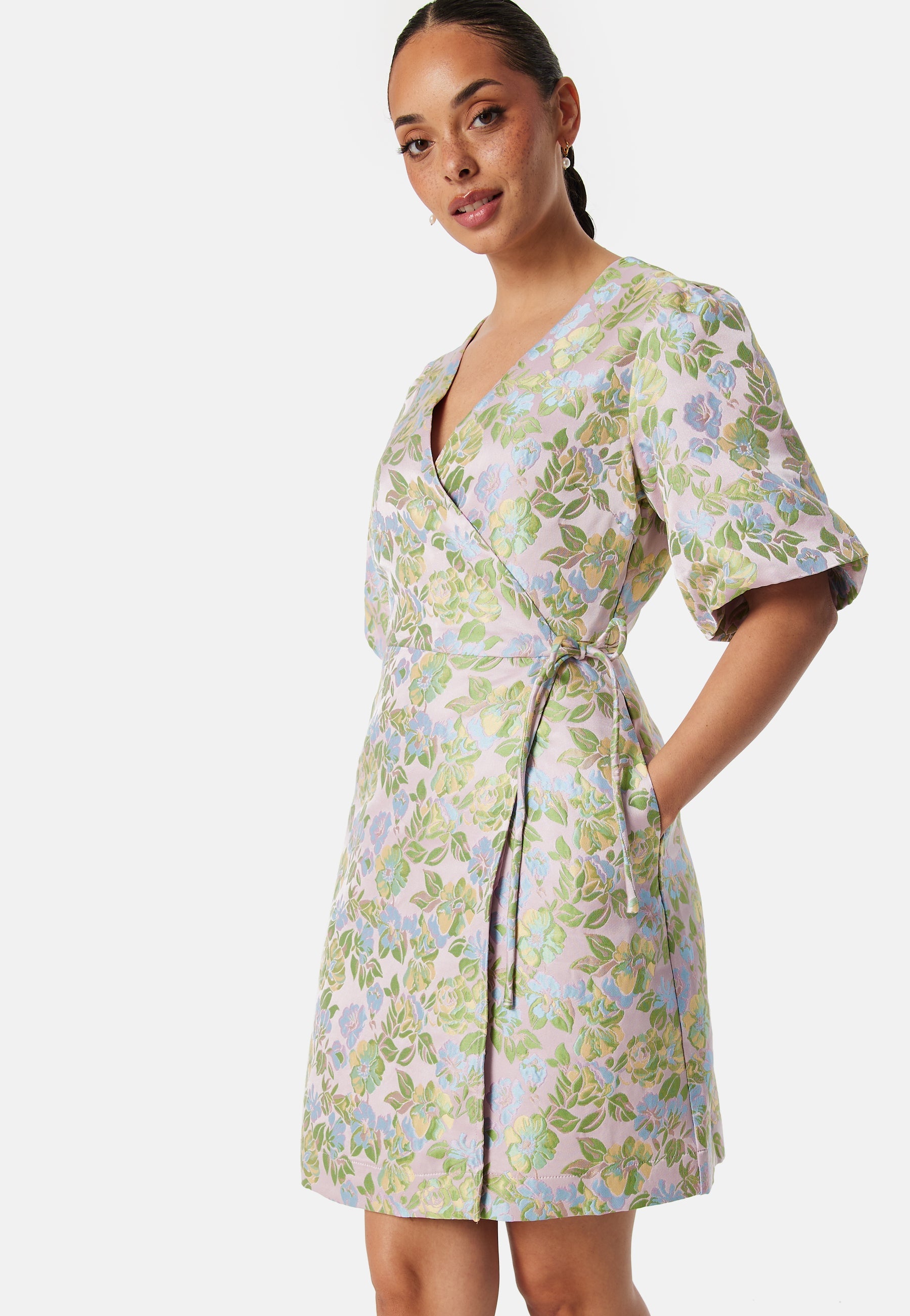 YAS Yaspanja SS Wrap Dress